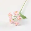 Ramo de flores de nomeolvides de cuatro lanas tejidas a mano lindo transfronterizo, ramo para el Día de la Madre, temporada de graduación con pequeños regalos