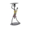 Candelabro de hierro hecho a mano estilo japonés lámpara de aceite vintage portavelas silencioso decoración B & B accesorios para el té