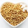 Contas Banhadas a Ouro 14K/18K com Preservação de Cor, Contas Pequenas Douradas, Contas Redondas Ocas Brilhantes, Acessórios para Miçangas DIY para Joias Artesanais