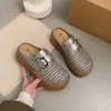 Chinelos de Solado Grosso Abertos para Uso Externo Feminino 2026 Verão Novo Sandálias de Uma Tira Slip-on Moda Birkenstock Slides