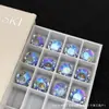 Shine Shi Jia 8MM Diamante Nu Hua Zi Joia Cristal Manicure Hua Zi Furo da Orelha Unha da Orelha Brincos Hua Zi Personalizados