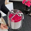 [En Stock] Nuevo Producto Cubo de Abrazo con Lazo Mediano Caja de Regalo con Flores Preservadas