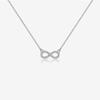 Colar Andy Wen de Prata 925 com Símbolo do Infinito, Corrente para Clavícula com Diamantes, Design Simples e Versátil, Clássico e Versátil