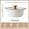 Prato Colorido Sob Esmalte de Jingdezhen, Prato de Jantar Doméstico, Prato Fundo Estilo Europeu, Louça Simples para Casa Nova, Prato de Jantar de Cerâmica Espessa