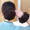 Peruca de Coque Baixo para Mulheres, Faixa de Cabelo de Cabelo Humano Real, Coque de Cabelo Estilo Antigo Hanfu, Acessório de Cabelo Natural Fofo, Ferramenta Fácil para Penteado