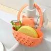 Grifo Desagüe Tanque Estante Almacenamiento Cesta Colgante Lavabo Vajilla Secado de Platos Cocina Goma Suave Cesta Colgante Estante de Almacenamiento