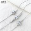 Pulsera de plata de ley 925 para mujer, bolso redondo, estrella, luna, circonita, pulsera, comercio electrónico transfronterizo, suministro en vivo, entrega de joyas