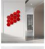 Espejo de pared tridimensional acrílico hexagonal transfronterizo, adhesivo autoadhesivo para sala de estar, dormitorio, fondo de pared, decoración del hogar, espejo suave