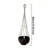 Cesta de flores transfronteiriça rede de saco tecelagem manual fabricante atacado Decoração de jardim boêmia cesta de planta suspensa rede de saco