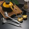 Cuchara para Hot Pot de Acero Inoxidable en Stock, Cuchara para Sopa de Mango Largo, Espumadera para Restaurantes, Cucharón para Sopa de Mango Largo para Tiendas de Té con Leche, Cuchara para Sopa de Uso Comercial
