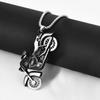 Collar de acero de titanio hip hop nicho cruz cadena de suéter de motocicleta Harley joyería unisex al por mayor