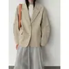 Blazer Minimalista Estilo Coreano Ns para Mulheres Primavera 2026 Novo Versátil Relaxado para o Trabalho Jaqueta de Terno 3787