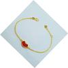 Pulsera de lingote de gemas bañada en oro y latón, joyería de oro de imitación galvanizado, suministro de mercado nocturno, conjunto de dos piezas de pulseras para mujer