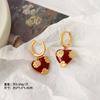 Nuevos Pendientes Retro Rojos Año Animal, Modernos, Exquisitos y Versátiles, Pendientes Rojos Ankora, Lujo Accesible y de Alta Gama