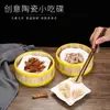 Cozedor a Vapor de Bambu Comercial Cantonês Dim Sum Estilo Hong Kong Prato de Cerâmica Bolinhos de Camarão Pés de Galinha Xiaolongbao Cozedor de Bolinhos Tecelagem de Bambu