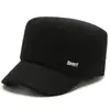 Nuevo Estilo de Invierno para Hombres de Mediana Edad y Ancianos, Cálido, Forro de Polar, Engrosado, Gorra Plana de Cuero para Hombre Mayor Abuelo, Protección contra el Frío, Protección para los Oídos, Gorra Plana