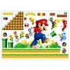 Pegatinas de Super Mario Pegatinas de Papel Tapiz Autoadhesivas de Super Mario Removibles Sala de Estar Habitación Infantil Dormitorio Papel Tapiz