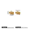 Colgante de Animal Jirafa Pingüino de Acero Inoxidable Transfronterizo Europeo y Americano Chapado en Oro de 18K Accesorios de Joyería Colgante DIY Collar