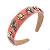 Diadema para el cabello Homing Estilo Barroco Europeo y Americano Celebridad de Internet Moda Abeja con Pedrería Perla Diadema Retro Tela Accesorios para el Cabello