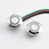 Botón Metálico de Cabeza Alta Ultra-Corto 5P Interruptor de Reinicio Cableado Botón de Micro-Viaje Luz Verde Marca de Encendido Led