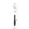 Vintage punho de madeira ocidental alimentos louça faca e garfo terno colher 304 aço inoxidável faca de bife principal comida colher sobremesa colher garfo colher redonda
