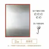 Porta-retrato magnético de aço inoxidável para decoração de sala de estar, versão vertical, pintura de parede fotográfica criativa DIY em liga de alumínio, atacado