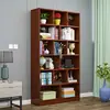 Estantería de madera maciza hecha a medida, armario de almacenamiento de pie, vitrina simple estilo nórdico, armario de almacenamiento, armario doméstico para guardar artículos.