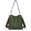 Bolso de Cubo Retro Europeo y Americano 2024 Nuevo Simple Imitación Cuero Gran Capacidad Bolso de Hombro para Mujer Bolso Cruzado Moda Bolso de Mujer