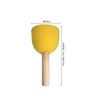 Cabeza de Esponja Redonda Transfronteriza No. 1-5 Sello de Pintura DIY Mango de Tronco Suministro del Fabricante de Materiales de Educación Temprana para Niños