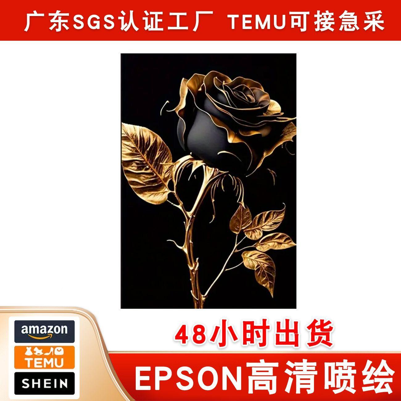 抽象黑玫瑰无框帆布画 (2).jpg