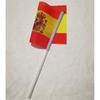 Fornecimento Transfronteiriço de Bandeira Espanhola 14*21cm Não. 8 Bandeiras de Mão para Torcer, Mastro Portátil, Lado Único