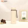 Termo de gran capacidad para hombre, taza de agua portátil para deportes al aire libre con cordón, taza de té de grado alimenticio 304.
