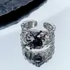 Anillo de Halloween Transfronterizo Araña Cuervo Fantasma Calabaza Hueso Fantasma Anillo Personalizado Oscuro Nicho Punk para Mujeres