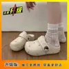 Sapatos Femininos Versáteis de Nicho JK Dopamina Slip-on Meia-pantufas Femininas Roupa de Exterior 2026 Verão Novas Meia-pantufas Sapatos para Dedão do Pé Femininos