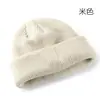 Gorro de Lana Engrosado para Deportes al Aire Libre Color Sólido Estilo Coreano Estilo Japonés para Mujer a Prueba de Frío para Pareja Placa Ligera Protección Cálida para los Oídos Gorro de Punto