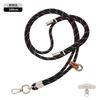 Cordón elegante de 6 mm con hebilla doble para teléfono móvil, para muñeca, corto, funda para teléfono móvil, cordón tejido, cordón para cámara/llaves, antipérdida