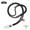 Cordón de Teléfono Móvil de Gama Alta Correa Resistente de 6 mm para Cuello Cruzado Ajustable Exterior Anti-Pérdida Exquisita Cuerda Tejida para Muñeca