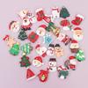 Parches de Resina DIY Personalizados con Temática Navideña, Bolsas de la Suerte, Papá Noel, Árboles de Navidad, Muñecos de Nieve, Calcetines, Cascabeles, Guantes, Accesorios