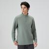 Sudadera de Forro Polar Antibacteriana 7A con Media Cremallera y Cuello Alto para Hombres y Mujeres Calefacción Infrarroja Lejana Deportiva Casual Elástica Secado Rápido