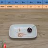 Prato de Condimento para Hot Pot, Prato de Molho de Soja, Prato de Vinagre, Prato de Lanche Tkv Imitando Porcelana, Prato de Mergulho para Condimentos com Dois Compartimentos, Louça de Melamina