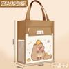 Bolsa Suplementaria Transparente con Logo Personalizado Bolsa de Almacenamiento de Lona Bolsa Portátil para Archivos Bolsas Suplementarias de Lona de Color Sólido para Estudiantes de Primaria
