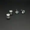 Botões para Roupas Masculinas Estilo Malaio, Fechos Festivos para Roupas Longas, Pequenos Broches de Liga Metálica com Incrustações, Fechos Coloridos com Strass e Lantejoulas