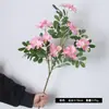 Flores de Gardenia Artificiales para Mesa de Comedor de Sala de Estar, Flores de Seda, Arreglos Florales de Plástico Falso de Seda, Arte Floral Decorativo, Arreglos de Flores Secas, Venta al por Mayor
