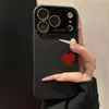 Corações Pintados são Adequados para a Nova Capa de Celular Apple 17 Pro Max, iPhone 15 Personalizado 16 Pro para Mulheres e Porta-Cartões 14