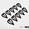 Grampo de Cabelo Elegante com Franja Lateral Preta para Mulheres, Presilha BB, Simples, Ferramenta para Organizar o Cabelo, Acessório de Cabelo
