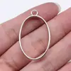 23x 39x 3,6mm 2,8g multicolorido oco geométrico gota de cola série de moldura moldura oval