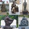 Fabricante personalizado figura antiga escultura Zhuge Kongming bronze fundido estátua de bronze Zhizheng Zhuge Liang ornamentos de rua para pedestres