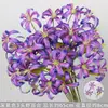 Flores Artificiais Coloridas Estilo Monet Flores Falsas Atacado Verde Roxo Arranjo de Casamento Cenário Decoração de Paisagismo