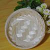 Cesta pequeña tejida de bambú con asa redonda, cesta de frutas para refrigerios, bandeja para pastelería, mini cesta de bambú, mini recogedor