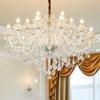 Entrada Francesa Lustre de Cristal de Luxo Estilo Corte Retrô Sala de Estar Criativa Lâmpada de Sala de Jantar Atmosférica de Alto Padrão Lâmpadas de Villa Novas